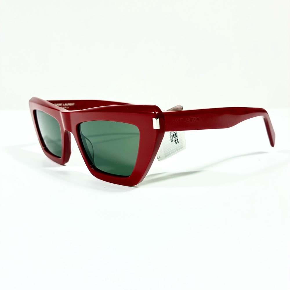 Saint Laurent 52mm Cat Eye Sunglasses Red SL 467 NEW - Picture 13 of 17